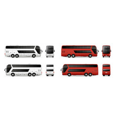 Bus Realistic Mockup Set