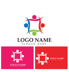 Community People Care Logo Template