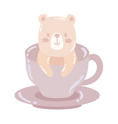 Cute Bear On Cup