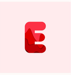 E Blood Font Template Design