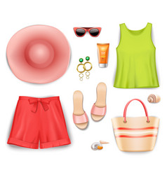 Women Beach Clothing Accessories Set