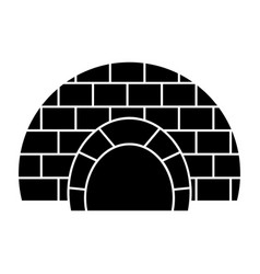 Igloo Black Icon On White Background