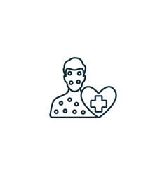 Patient Support Icon Monochrome Simple Sign From