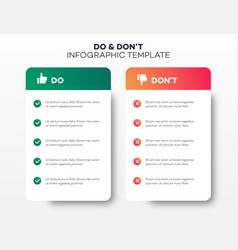 Do And Dont Infographic Template