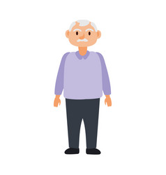 Old Man Standing Avatar Character