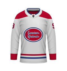 Realistic Ice Hockey Away Jersey Montreal Shirt