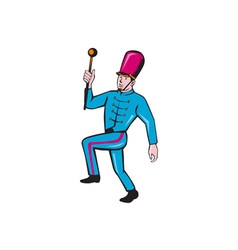 Marching Band Leader Baton Cartoon