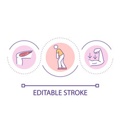 Muscular Dystrophy Treatment Loop Concept Icon