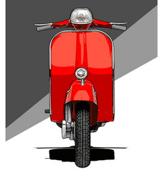 Vintage Scooter Front View