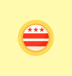 Washington Dc - Circular Flag