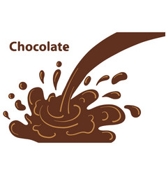 Chocolate Splash Banner Dairy Splashes Dark