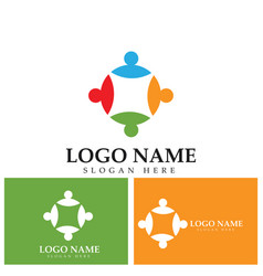 Community People Care Logo Template