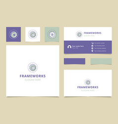 Frameworks Logo Design With Editable Slogan