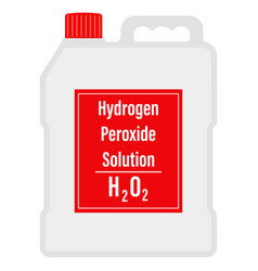 Hydrogen Peroxide In A Big Plastic Bottle Cartoon