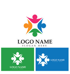 Community People Care Logo Template