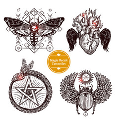 Magic Occult Tattoo Set