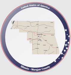 Map Of Morgan County In Illinois