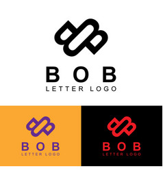 B O Combination Letter Mark Logo Design