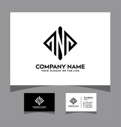 Initials Pnp Logo With A Business Card