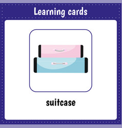 Learning Cards For Kids Suitcase