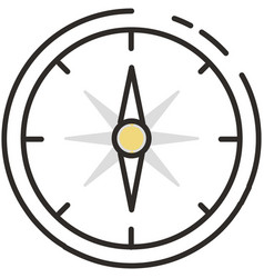 Compass Icon Flat Navigation Gps Symbol