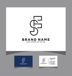 Initials Pnp Logo With A Business Card