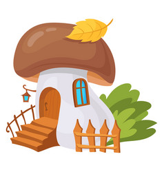 Mushroom House Little Gnome Land Cartoon Building