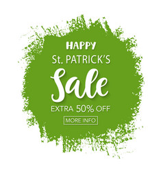 Saint Patricks Day Sale Typography Banner Template