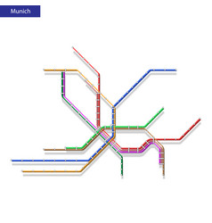 3d Isometric Map Of The Munich Metro Subway