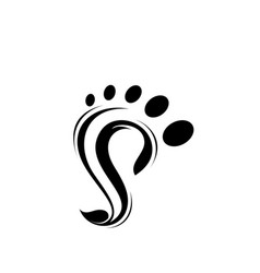 Abstract Foot Logo Icon