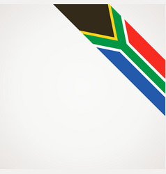 Corner Ribbon Flag Of South Africa