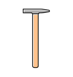 Tack Hammer Tool Color Icon