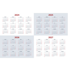 Quarter Calendar Template For 2024 2025 2026