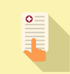 Search Medical Card Icon Flat Computer