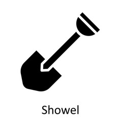 Shovel Solid Icon Design