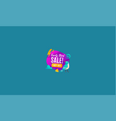 Early Bird Discount Flat Design