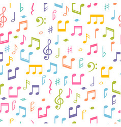 Set of hand drawn music notes Royalty Free Vector Image