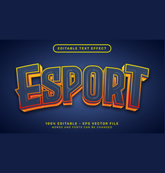 Esport Light Color 3d Text Effect And Editable