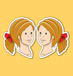 Sticker Of Gemini Zodiac Sign