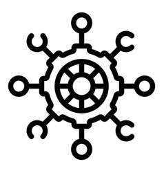 Core System Law Icon Outline Value Balance