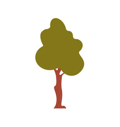 Cute Scandinavian Tree In Flat Style Isolated