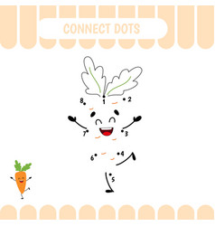 Dot To Game For Kids Carrot