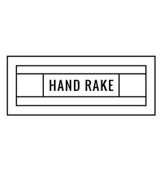 Hand Rake Label