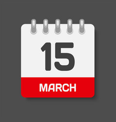 Icon Page Calendar Day - 15 March