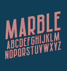 Marble Alphabet High Pink Letters Font With Red