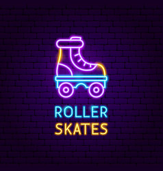 Retro Roller Skates Neon Label