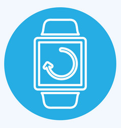 Watch Sync Icon In Trendy Blue Eyes Style