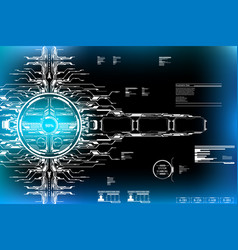 Hud Hi Tech Futuristic Elements Progress Monitor