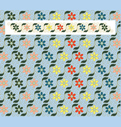 Seamless Floral Pattern In Cloisonne Style