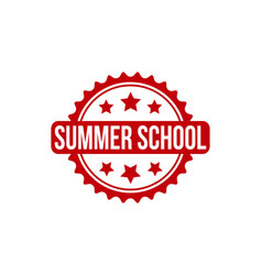 Summer School Rubber Stamp Seal